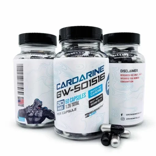 cardarine for sale at behemoth labz with the best price starts from $67.65 – $128.44. Buy Cardarine GW-501516 Capsules now!